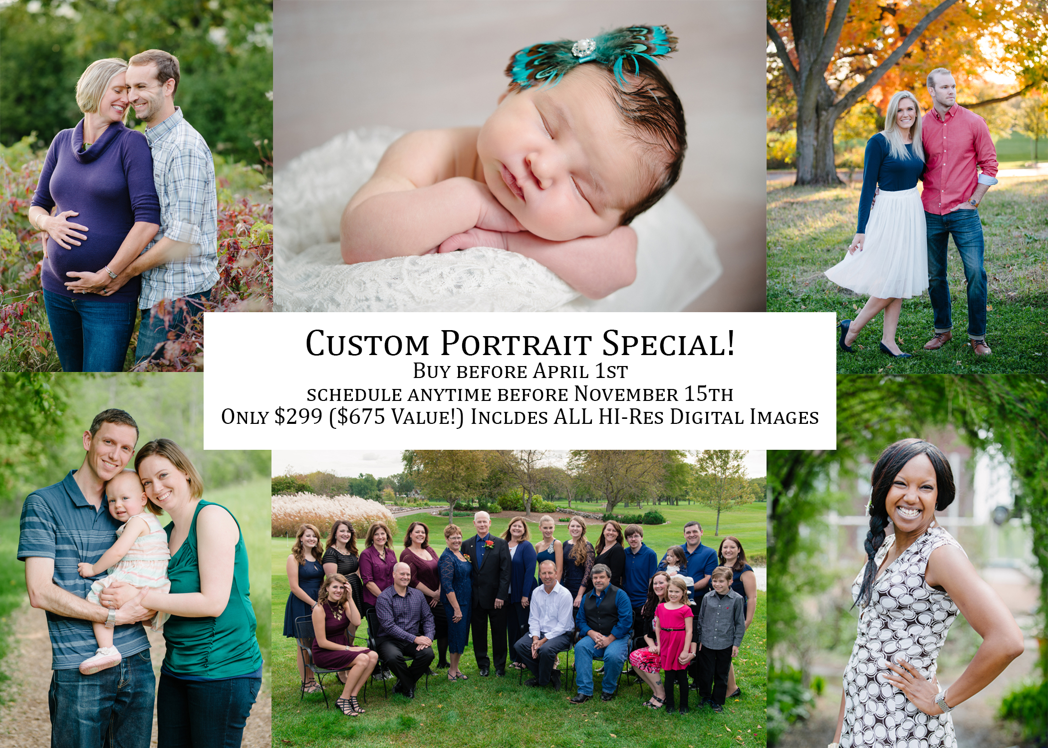 ad for custom portrait special