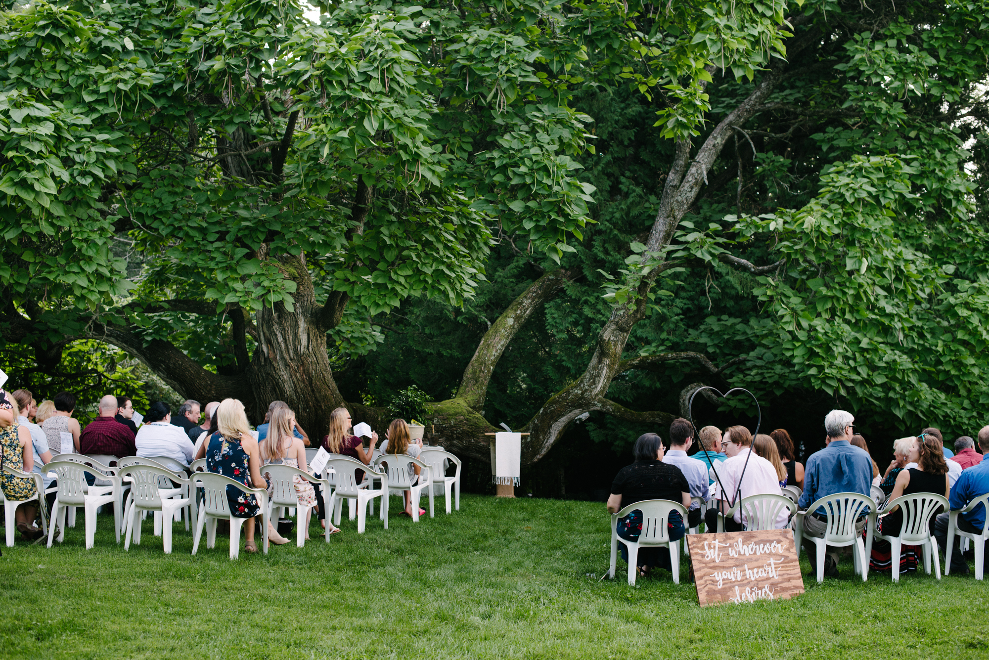 Wedding Ceremony at the Hilltop in Spring Green, WI