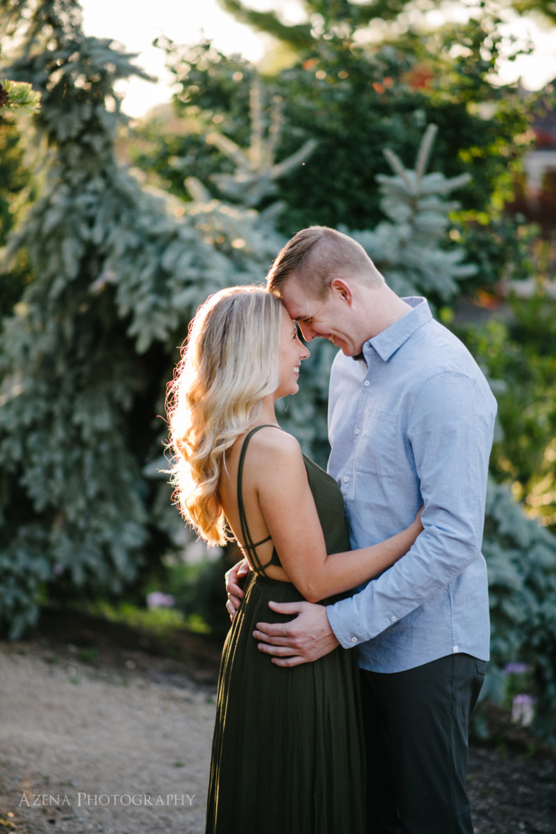 engagement session at allen centennial gardens in madison, wi