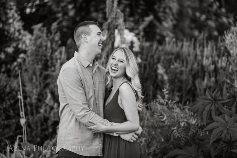 Engagement session at Allen centennial gardens in Madison, WI