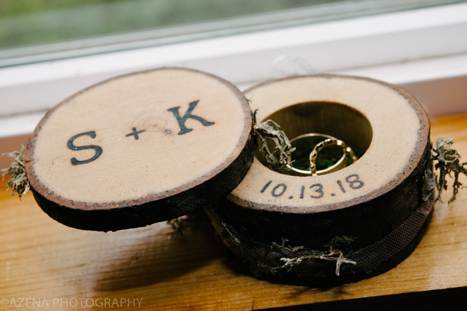custom wood wedding ring box