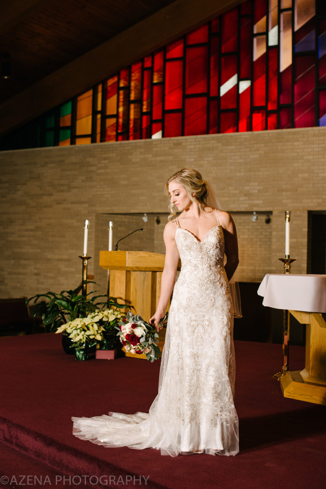 Bride in church