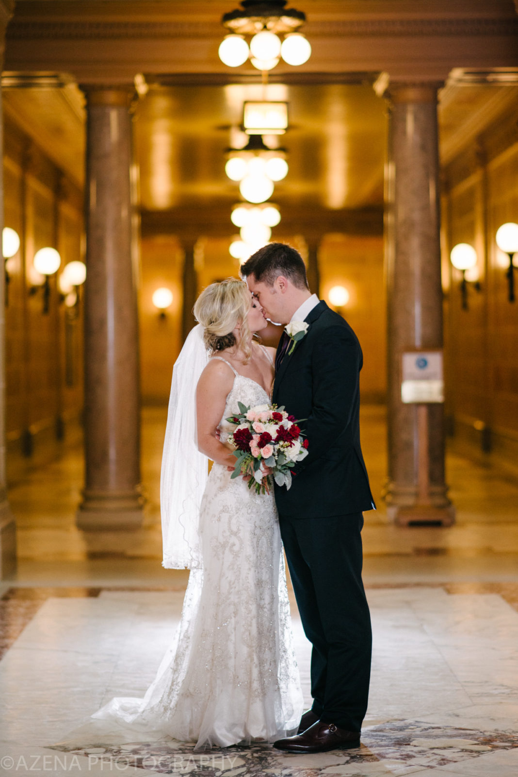 Bride and Groom inside the Capitol