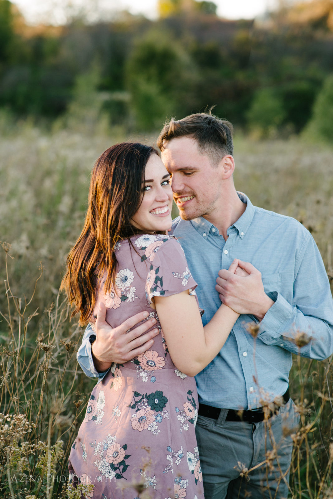 fall outdoor engagement session
