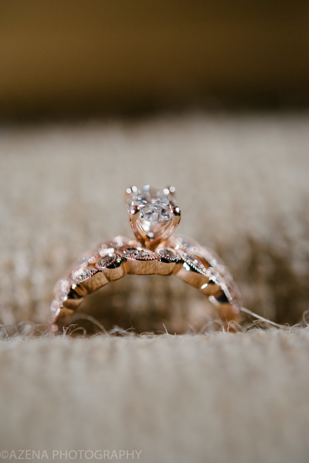 chalmers jewelers rose gold engagement ring