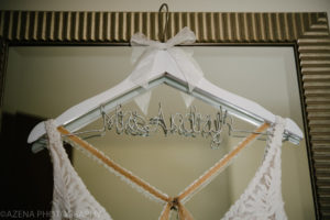 customized hanger for wedding dress