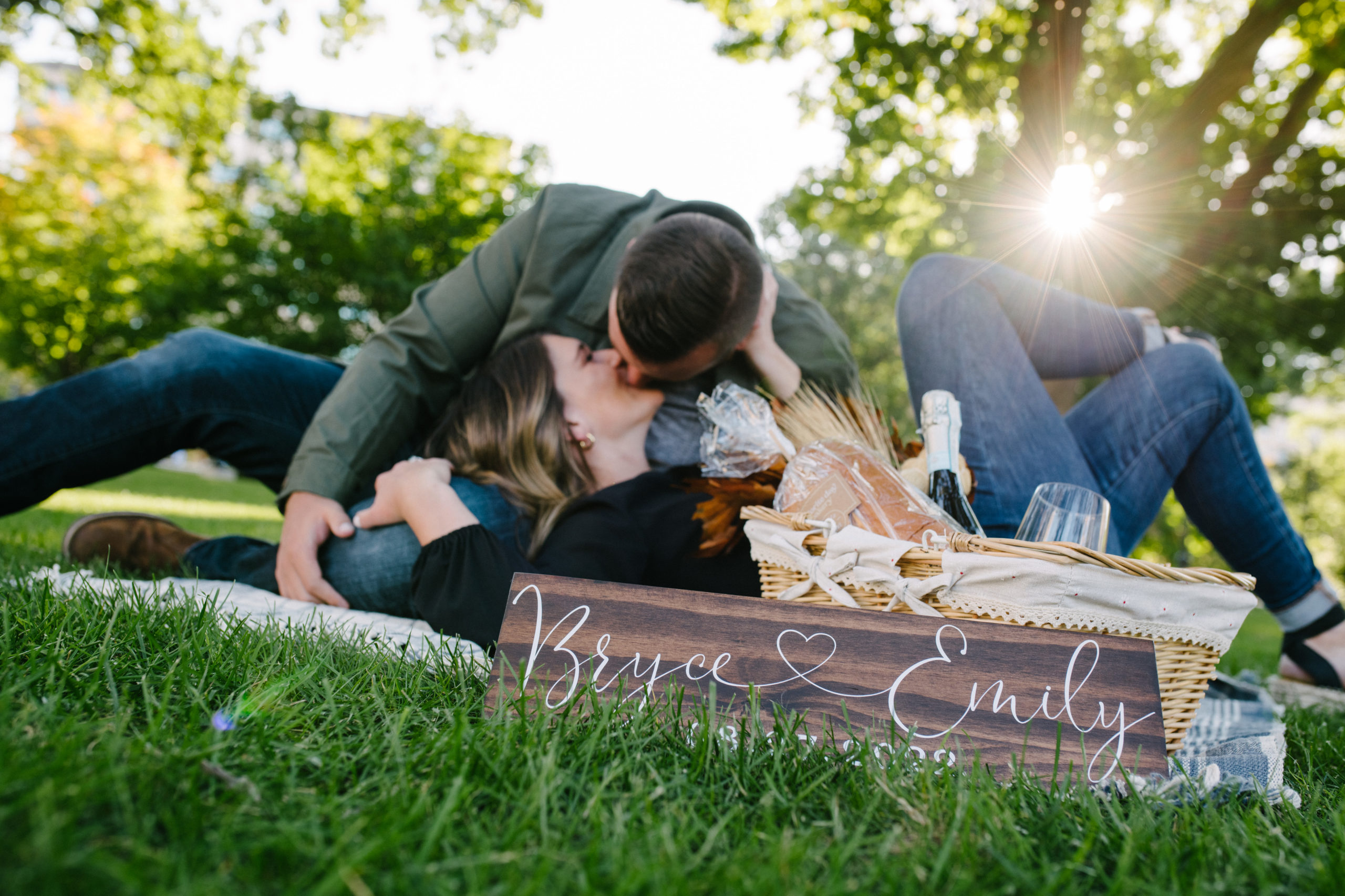 engagement session with props